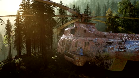 Old-Rusted-Military-Helicopter